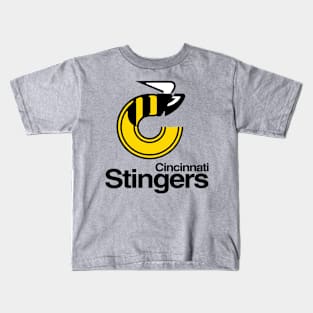 Retro Hockey - WHA - Cincinnati Stingers Hockey Team Seventies Kids T-Shirt